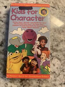 Kids for Character Counts  (VHS Tape) Barney Lamb Chop Gullah Gullah Island