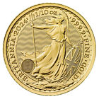 2024 UK 10 Pound King Charles III Gold Britannia 1/10 oz .9999 BU