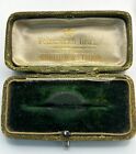 Antique Pin Brooch Display Presentation Jewelry Box Velvet & Satin ENGLAND