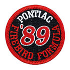 1989 Pontiac Firebird Formula Embroidered Patch - Black Denim/Red Iron-On Sew-On