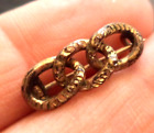 STUNNING ANTIQUE ESTATE VICTORIAN 1800'S INFINITY GOLD TONE 3/4