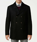 Lauren Ralph Lauren Sz 38R Luke Peacoat Black Wool Blend Coat Classic $395 NEW!