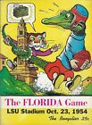 Vintage 1954 Florida vs LSU Football GameDay Program, LSU Stadium