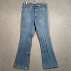 Vintage Levis Jeans Mens 30 x 30.5 Blue Denim Flare Bell Bottoms Orange Tab 70s
