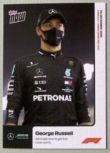 2020 Topps Now George Russell #19 1st Formula One Card F1 Mercedes Drive Rookie