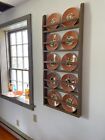 Plate Rack, Vertical Hanging Plate Rack, Wood Wall Shelf, Cutting Board Rack