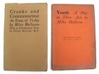SIGNED 1916 / 1918 Cranks and Commonsense + Youth by Miles Malleson WWI radical