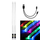 Luminous Drumstick Rechargeable Led Light Up 15 Color Glow Drum Sticks Xmas Gift
