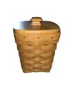 LONGABERGER 1999 ￼Square Spoon Basket With Lid