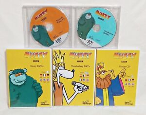 Muzzy BBC Children's Educational 4 DVD, 1 Song CD Lot: Story, Vocabulary