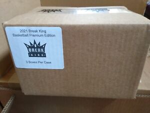 2021 Break King Basketball Premium Edition Sealed 3-Box HOBBY CASE