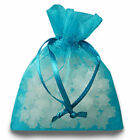 10pcs Turquoise Blue Organza Gift Bags Jewelry Bags- Wedding Party Favor