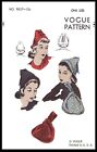 Vogue 9837 BERET Hat Cap & Bag Purse Fabric Sewing Pattern Chemo Cancer Alopecia
