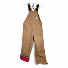 Carhartt Bibs Overalls Mens 34x30? Double Knee Insulated Quilt Lined Duck Canvas