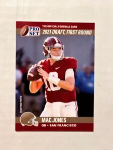 2021 Pro Set Draft Day Variation Card Mac Jones Brown Helmet
