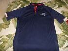 MENS NEW ENGLAND PATRIOTS POLO GOLF SHIRT NFL FOOTBALL MAJESTIC COOLBASE