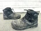Mens KEEN Black Leather Steel Toe Work Boots Waterproof Size 11.5 D