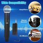 Professional VHF Wireless Handheld Microphone System Karaoke w/Adapter Receiver
