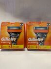 2X NEW! Gillette Fusion5 Regular Razor Blades, Fits Power, 16 Cartridges