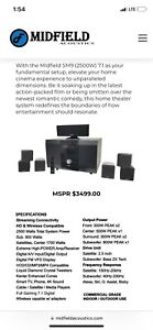 Midfield SM9 (2500W) 7.1 Industry Leading Home Surround Sound System