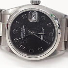 Rolex Midsize Datejust 31mm Grey Anniversary Dial Steel Watch 68240 E Serie 1990