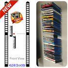 Wall Mount Video Game Storage Shelf CD DVD Media Organizer Rack 60 Disc Holder
