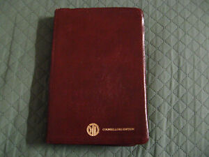 PTL Club Leather 1975 Vintage Holy Bible - Counsellors Red Letter Ed. King James