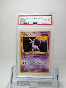 PSA4 Pokemon Card Espeon Neo Discovery Promo #196 JAPAN 2000