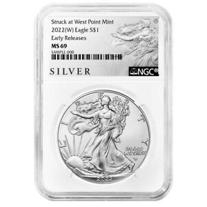 2022 (W) $1 American Silver Eagle NGC MS69 ER ALS Label
