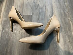 Ted Baker nude leather pumps sz 7 women’s high heels shoes