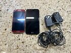 Old Untested As-Is Samsung Galaxy S4 And LG Smartphone Lot Of 2 Cellphones