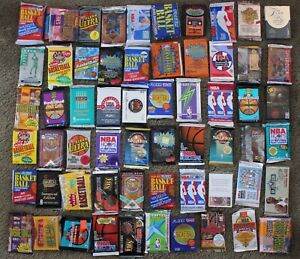 Estate Sale - Lot of 55 vintage NBA Basketball Cards in Factory Sealed Packs