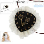 SA1-2 Deluxe Leather Lace Key & Lock Pirate Eyepatch Steampunk Costume Accessory