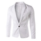 Small size Men One Button Blazer Slim Fit Formal Business Suit Jacket Tops Coat