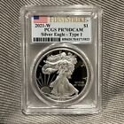 2021 W PROOF SILVER EAGLE PCGS PR70 DCAM FLAG FIRST STRIKE LABEL TYPE 1