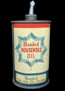 Vintage Bonded Household Oil Can 1939 Obscure