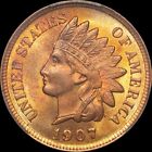 New Listing1907 1c Indian Head Cent PCGS MS 65 RB CAC Toned Very Eye Appealing