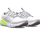 NIB Mens Under Armour 3024873 107 Charged Vantage 2 WHITE/GREEN Shoes SNEAKERS