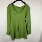 Eileen Fisher wool cashmere blend Vneck sweater read Size 2X