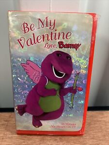 Barney Be My Valentine, Love Barney VHS Clamshell Tape 2000