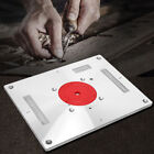 New ListingAluminum Router Table Insert Plate w/Rings Screw For Woodworking Benches Trimmer