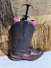 CORAL BOOTS SKIN DARK BURGUNDY BOOTS SIZE 11.5EE STYLE NO. 38915