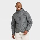 Men's Lightweight Quilted Jacket - All in Motion Gray L