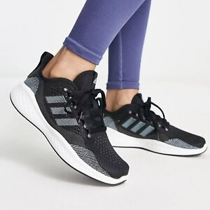 Adidas Fluidflow 2.0 Women’s Sneaker Running Shoe Black Gray Trainers #286