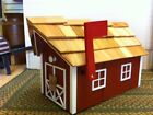 Amish Crafted Redl with Whte Trim Barn Style Mailbox - Lancaster County PA