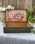 Antique Wood Flower Seeds General Store Display Box New Milk Paint & Label