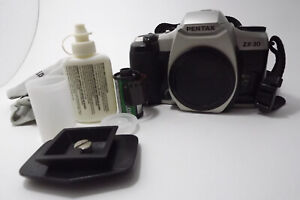 New ListingPentax ZX-30 35mm Film SLR Camera body with accessories UNTESTED
