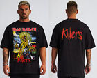 IRON MAIDEN KILLERS FRONT AND BACK PRINT HARD  ROCK  BLACK T SHIRT MEN'S SIZES