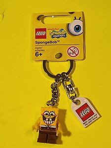 LEGO SPONGEBOB MINIFIGURE 853297 KEYCHAIN RARE LIMITED RETIRED HARD TO FIND