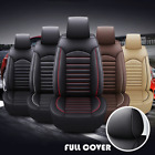 Universal Car Seat Cover 5 Seats Full Set Luxury Leather Front Rear Back Cushion (For: 2018 Toyota Highlander)